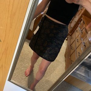 NWT Uniqlo Sherpa lined puffer skirt